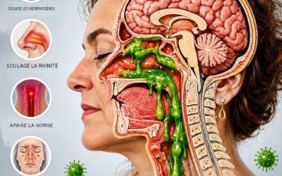 Un excès de mucus et de mucus dans la gorge et le nez, ainsi que la rhinite (inflammation des voies nasales), sont des inconforts courants qui peuvent affecter notre qualité de vie. Bien qu’elles soient souvent associées à des rhumes, des allergies ou des infections respiratoires, elles peuvent aussi être causées par la pollution, la consommation d’aliments irritants ou des variations soudaines de température. Dans cet article, vous découvrirez des remèdes maison efficaces, les bienfaits des traitements naturels et pourquoi il est si important de garder vos voies respiratoires propres et saines. 🤧 Qu’est-ce que le mucus, le mucus et la rhinite ? Le mucus et le mucus sont des sécrétions naturelles qui protègent les voies respiratoires. Le mucus, qui est plus fin, est principalement produit par le nez, tandis que le mucus, qui est plus épais, se forme dans la gorge et les poumons. Leur rôle est de piéger les bactéries, les virus et les particules nocives. Cependant, une production excessive de mucus peut entraîner une congestion nasale, des difficultés respiratoires et un inconfort persistant. La rhinite, en revanche, est une inflammation de la muqueuse nasale. Elle peut se manifester sous différentes formes : allergique (causée par les acariens, la poussière, le pollen, etc.) Non allergique (causé par des infections virales, des changements hormonaux ou certaines odeurs) Les symptômes les plus courants incluent des éternuements fréquents, une congestion nasale, un écoulement nasal, des démangeaisons nasales et des yeux larmoyants. 🌬️ L’importance d’éliminer l’excès de mucus et de mucus et de traiter la rhinite. Il est essentiel de traiter ces symptômes rapidement afin d’éviter des complications telles que les infections respiratoires, la sinusite, les otites, la bronchite, voire l’asthme. De plus, une bonne respiration améliore le sommeil, la concentration et l’humeur. Un système respiratoire sain permet une meilleure oxygénation du corps, ce qui se traduit par plus d’énergie et un système immunitaire plus efficace. Remèdes 🌿 maison pour éliminer le mucus et le mucus et soulager la rhinite