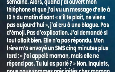 Un simple texte qui a révélé des vérités familiales cachées
