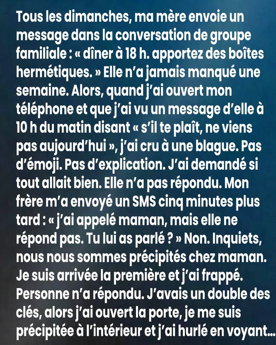 Un simple texte qui a révélé des vérités familiales cachées