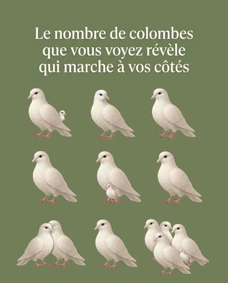 Le nombre de colombes que vous voyez révèle votre personnalité