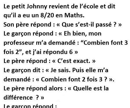 La drôle de façon dont Johnny tente de justifier son 8/20