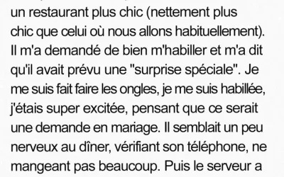 Au restaurant, son geste a laissé sa femme sans voix !