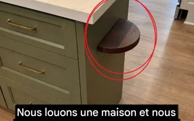 Le secret de la petite étagère : à quoi sert réellement cette petite étagère sur l’îlot de cuisine ? (Je lance des projets, j’adore !)