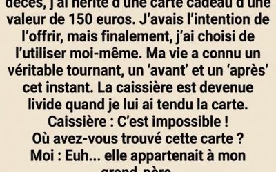 Il hérite d’une simple carte cadeau de son grand-père : ce qu’il découvre en magasin le laisse sans voix