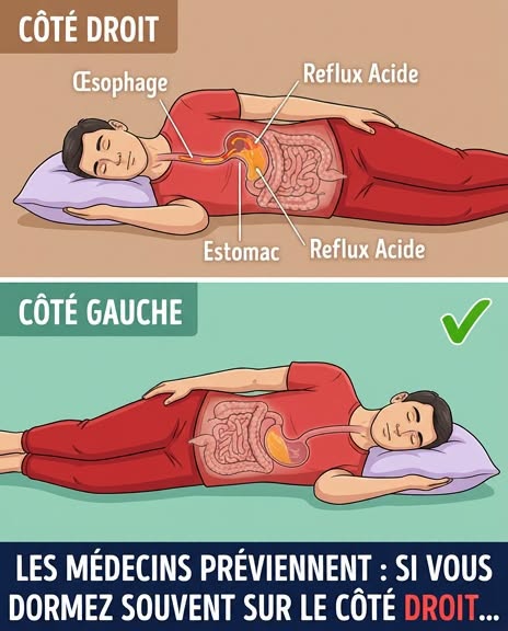 Reflux gastrique : pourquoi votre position de sommeil change tout (et le côté à privilégier selon les médecins)