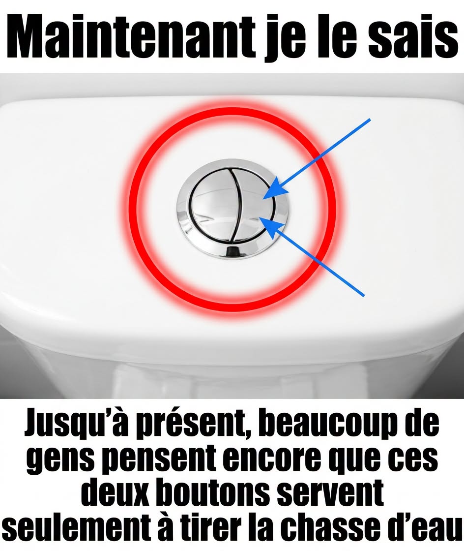 Ces deux petits boutons de vos toilettes cachent une astuce qui pourrait réduire votre facture d’eau
