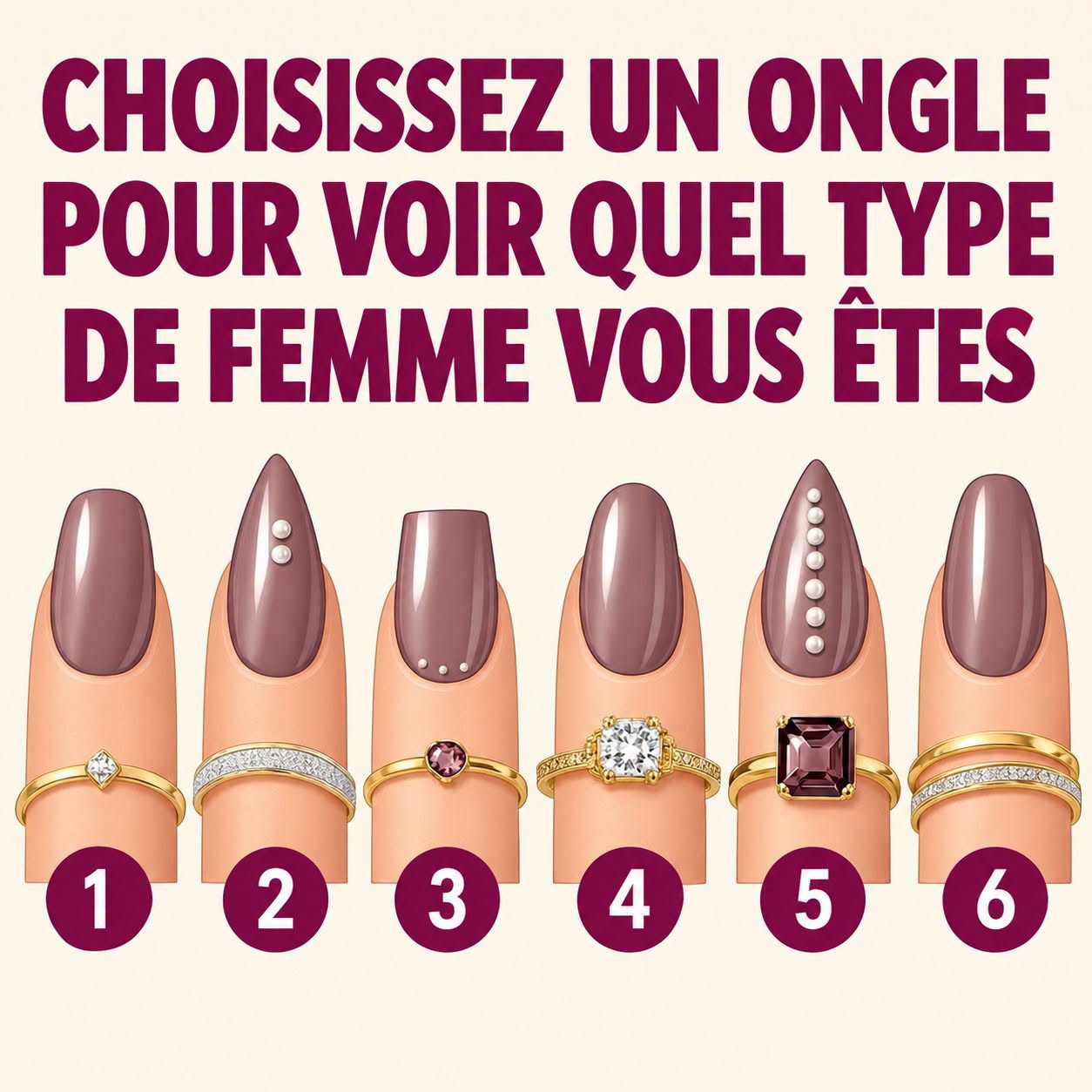 Test de personnalité : la forme de tes ongles préférée révèle qui tu es vraiment