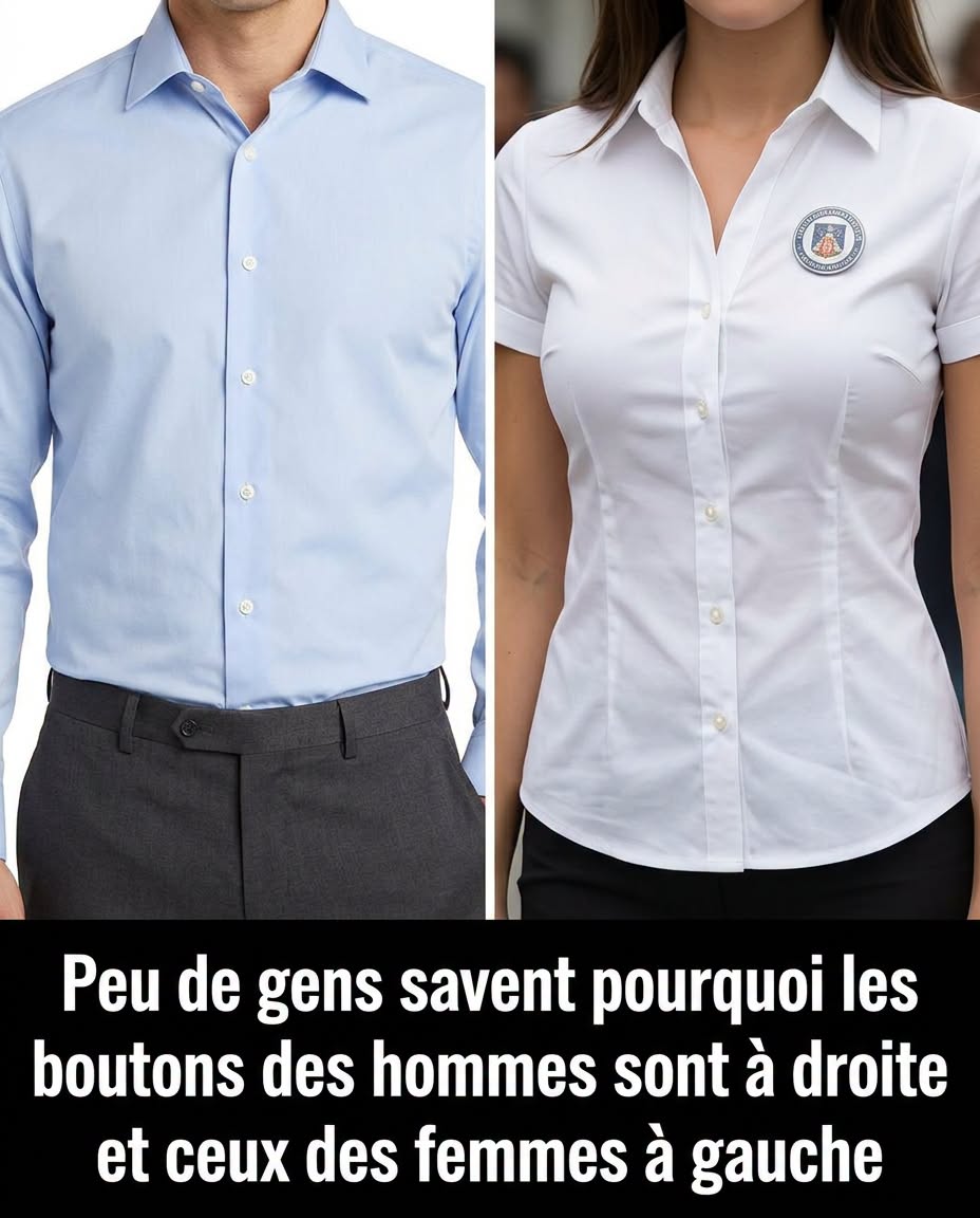 Ce détail méconnu des chemises hommes et femmes n’a rien d’un hasard : voici son origine historique