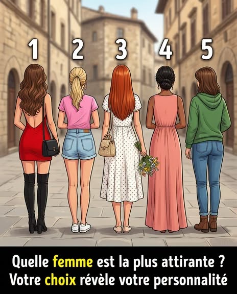 Test de personnalité : quelle femme vous attire le plus ? Ce que votre choix révèle sur vous