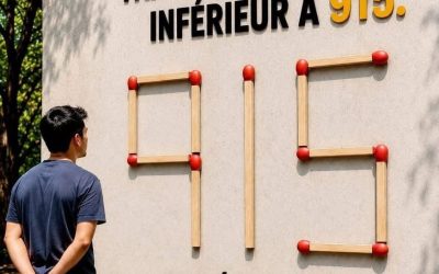Défi des allumettes : pouvez-vous obtenir un nombre inférieur à 915 en ne déplaçant qu’une seule allumette ?