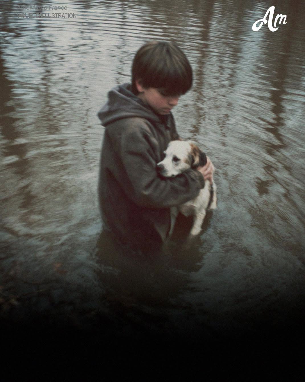 Un adolescent a sauté dans une rivière pour sauver un chien – Le lendemain matin, un SUV noir s’est arrêté devant chez lui