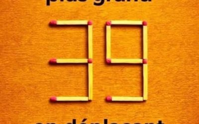 Énigme des allumettes : Trouver un nombre plus grand que 39