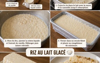 Le riz au lait c’est vraiment trop bon ! Mais est-ce que vous avez déjà essayé le riz au lait glacé à la vanille & cannelle