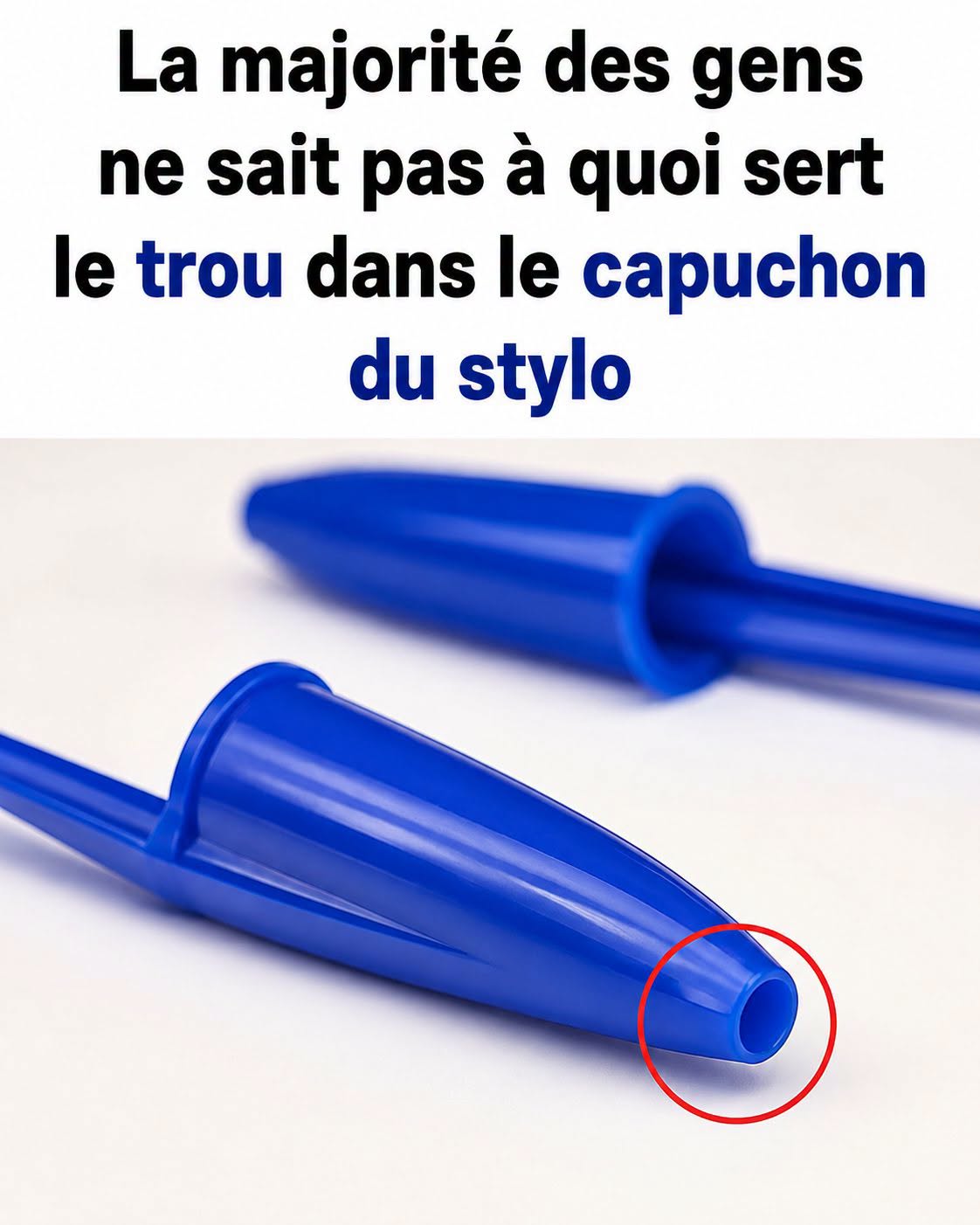 Ce petit trou sur le capuchon de votre stylo n’est pas là par hasard : voici à quoi il sert vraiment