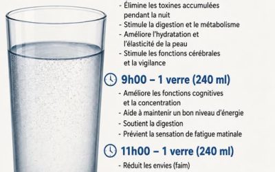 8 verres d’eau par jour : pourquoi c’est magique et à quelles heures les boire
