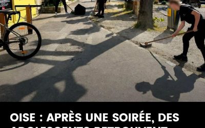 Après une soirée, des adolescents retrouvent un parc jonché de déchets et sont obligés par la mairie de tout ramasser