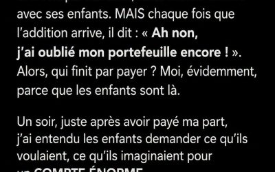 Elle payait les dîners de son copain et de ses enfants chaque semaine : sa réaction au restaurant a tout changé