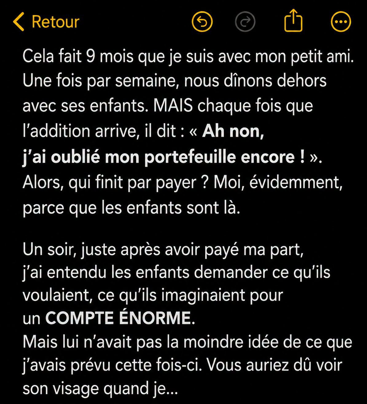 Elle payait les dîners de son copain et de ses enfants chaque semaine : sa réaction au restaurant a tout changé