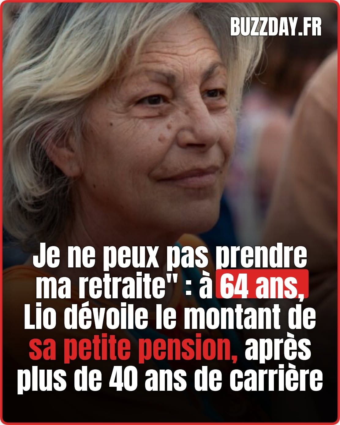 Retraite de Lio: l’estimation à 980 euros qui la sidère
