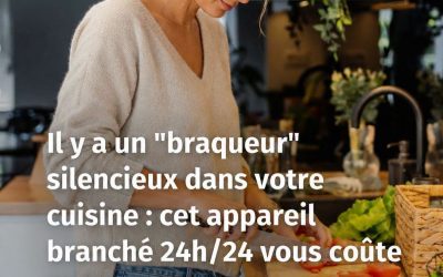 Il y a un “braqueur” dans votre cuisine : cet appareil vous coûte 70€ par an et consomme plus que tous les autres