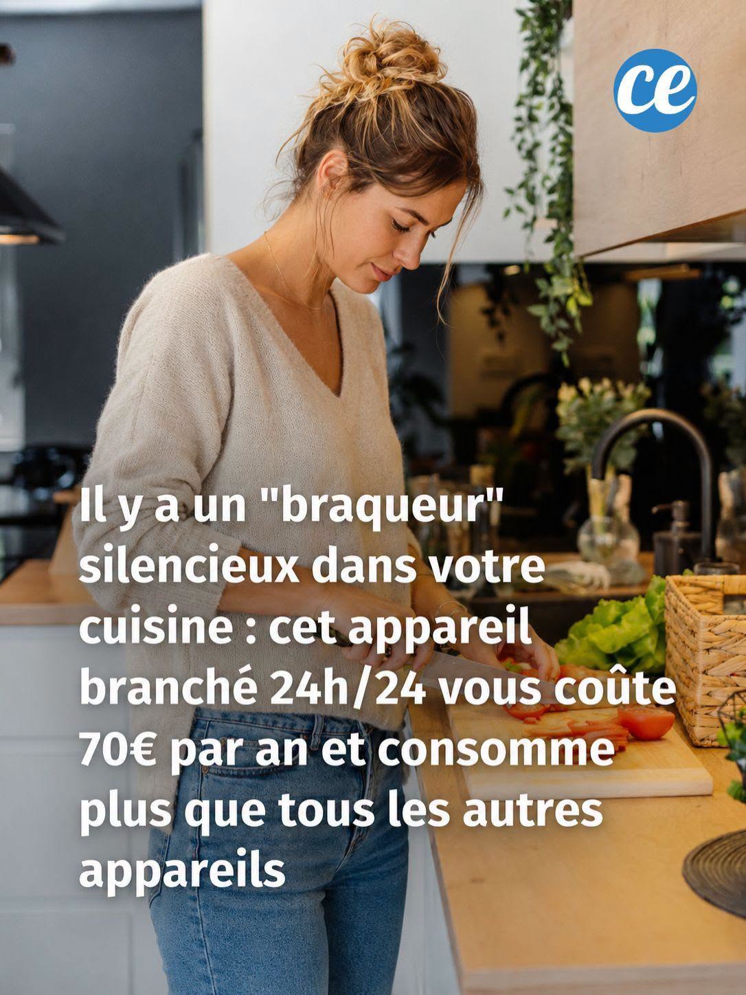 Il y a un “braqueur” dans votre cuisine : cet appareil vous coûte 70€ par an et consomme plus que tous les autres