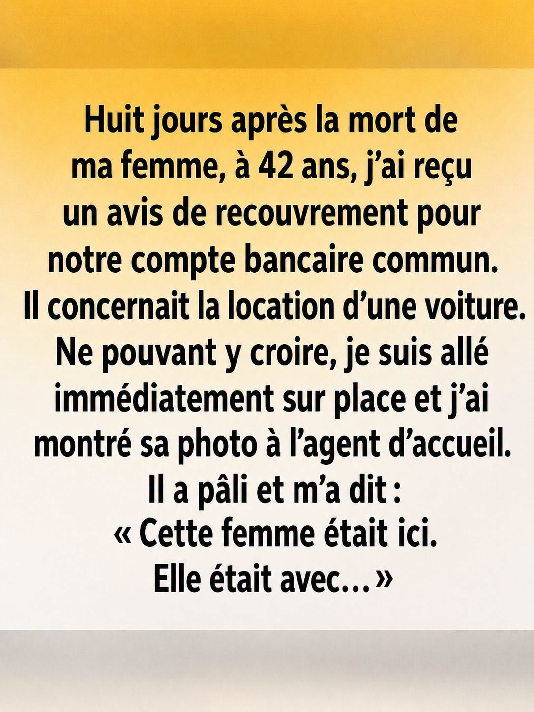 Une notification bancaire inattendue après un deuil : l’histoire qui fait réfléchir sur l’amour et la vérité