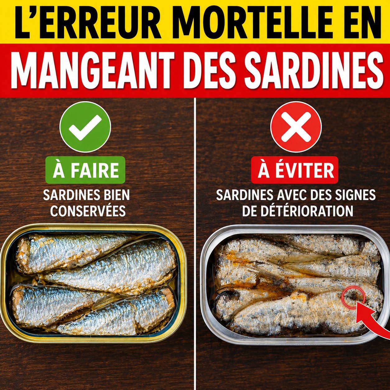 Sardines en boîte : 5 erreurs que vous faites sûrement sans le savoir