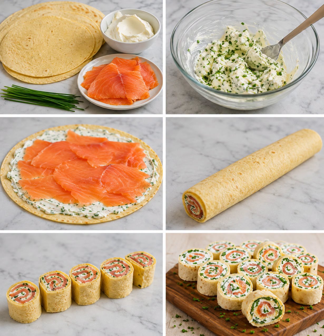 ## Roulés au saumon fumé et fromage frais : recette facile et rapide