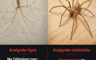 L’araignée-tigre, l’alliée naturelle pour lutter contre l’araignée violoniste chez vous