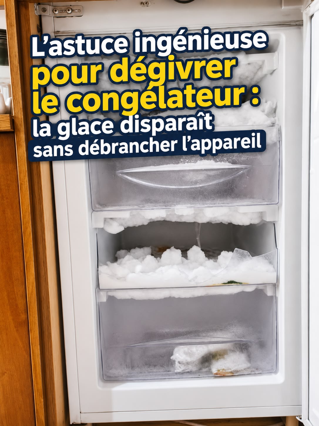 L’astuce ingénieuse pour dégivrer le congélateur : la glace disparaît sans débrancher l’appareil
