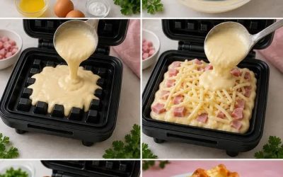 Gaufres Salées au Jambon