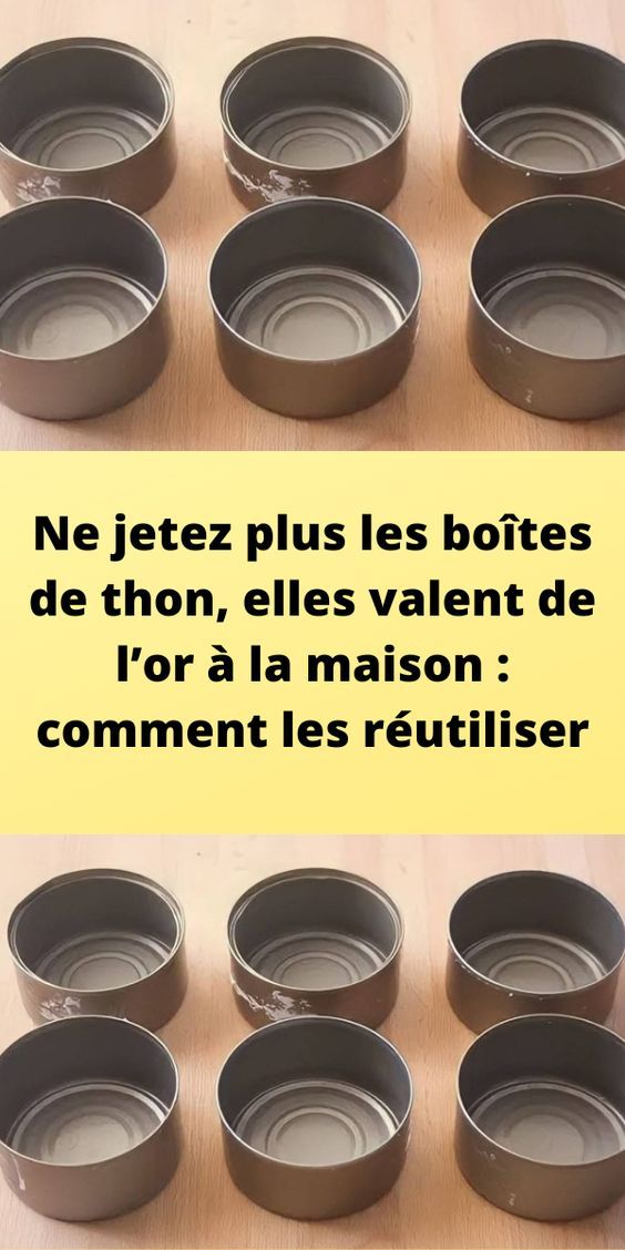 Ne jetez plus les boîtes de thon, elles valent de l’or à la maison : comment les réutiliser