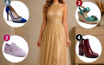 👗✨ Quelle chaussure choisir avec cette robe élégante ?