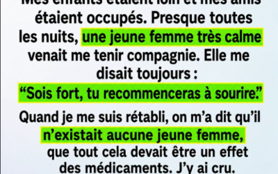 Une jeune femme est apparue près de mon lit d’hôpital… Regarde le premier commentaire.