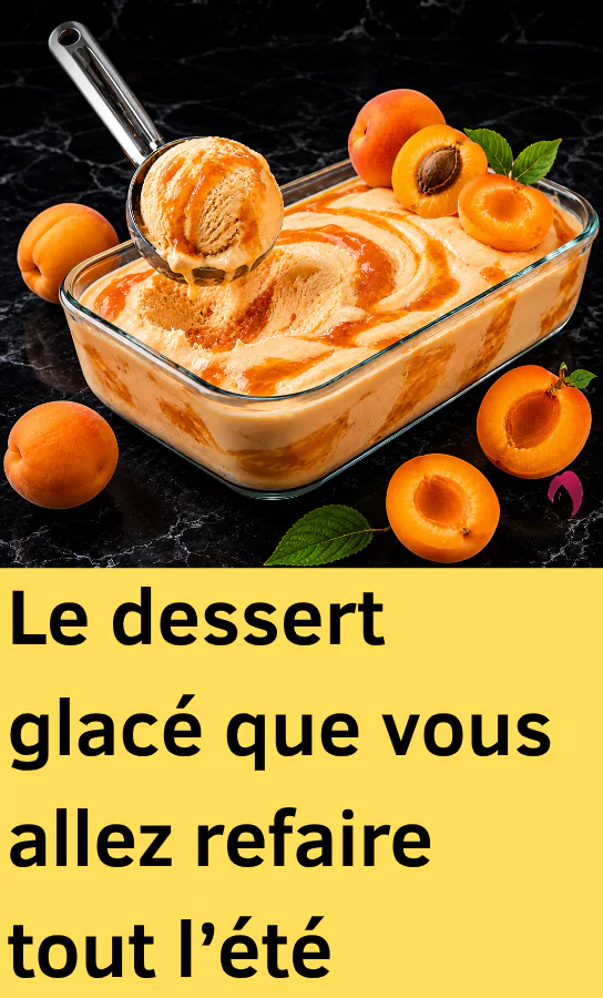 Cette glace abricot-chocolat va vous surprendre