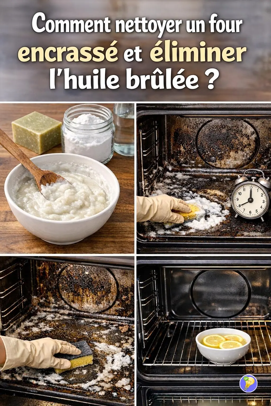 Comment nettoyer un four encrassé et enlever l’huile brûlée naturellement ?