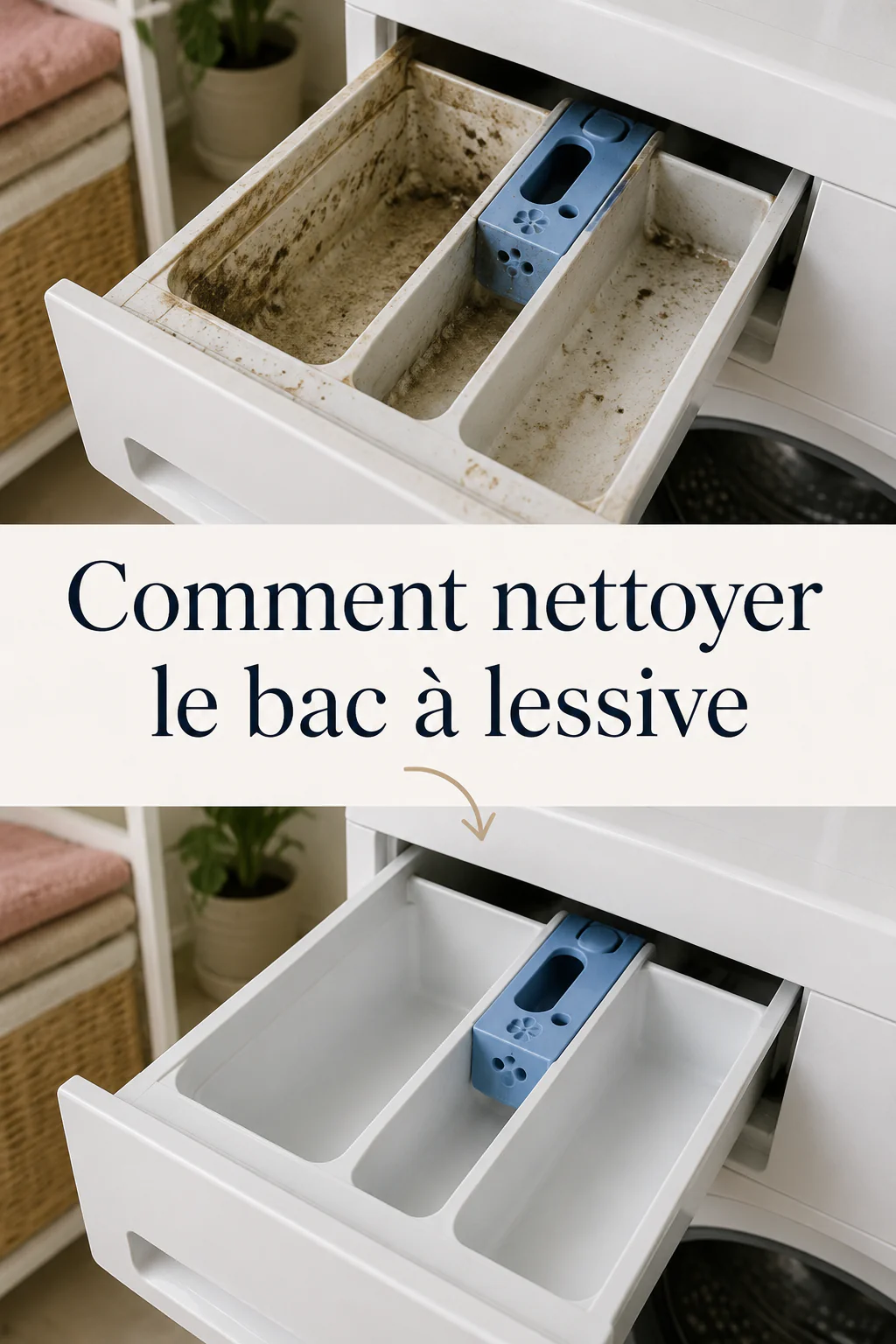 Comment nettoyer le bac à lessive de la machine à laver ?