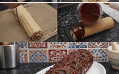 Bûche Roulée Café & Chocolat – Recette de Noël Gourmande et Inratab