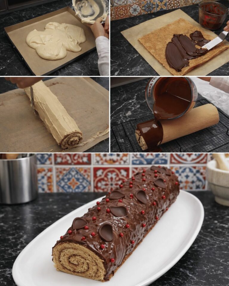 Bûche Roulée Café & Chocolat – Recette de Noël Gourmande et Inratab