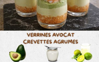 Meilleure Recette de Verrines Avocat Crevettes Agrumes