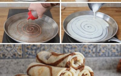 Crêpes Spirales Vanille & Chocolat