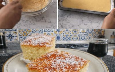 Basboussa à la Noix de Coco – Gâteau Oriental Ultra Fondant