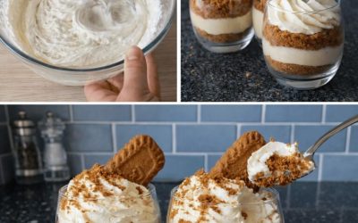 Dessert Lotus Biscoff sans Cuisson : Verrines Crémeuses Caramel en 10 Min