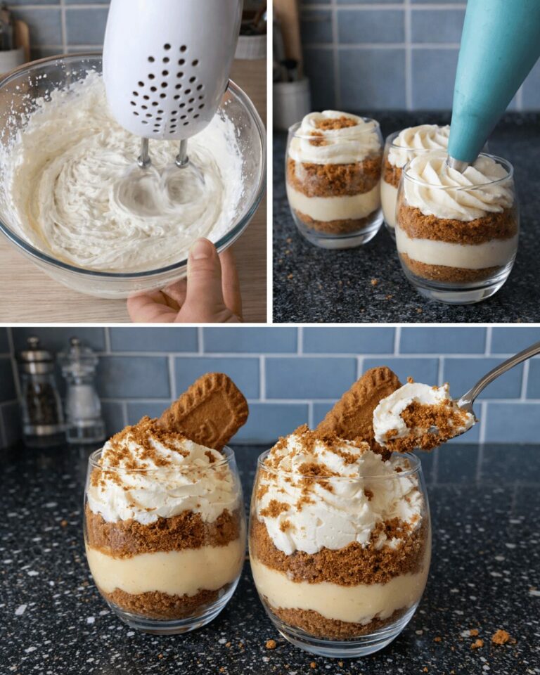 Dessert Lotus Biscoff sans Cuisson : Verrines Crémeuses Caramel en 10 Min
