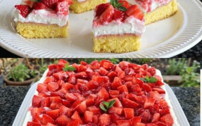 Gâteau Frais aux Fraises et à la Crème — Ultra Moelleux & Irrésistible !
