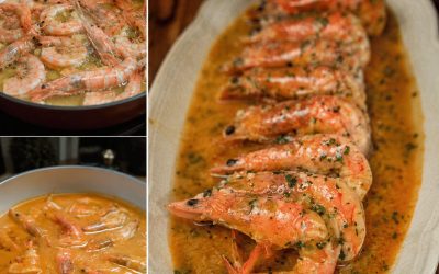 Crevettes à l’Ail, Vin Blanc & Sauce Crémeuse : La Traditionnelle