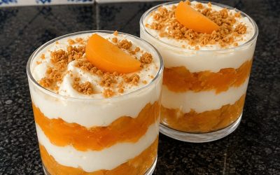 Verrines Abricot & Crème Vanillée Sans Cuisson : Fraîches et Fruitées