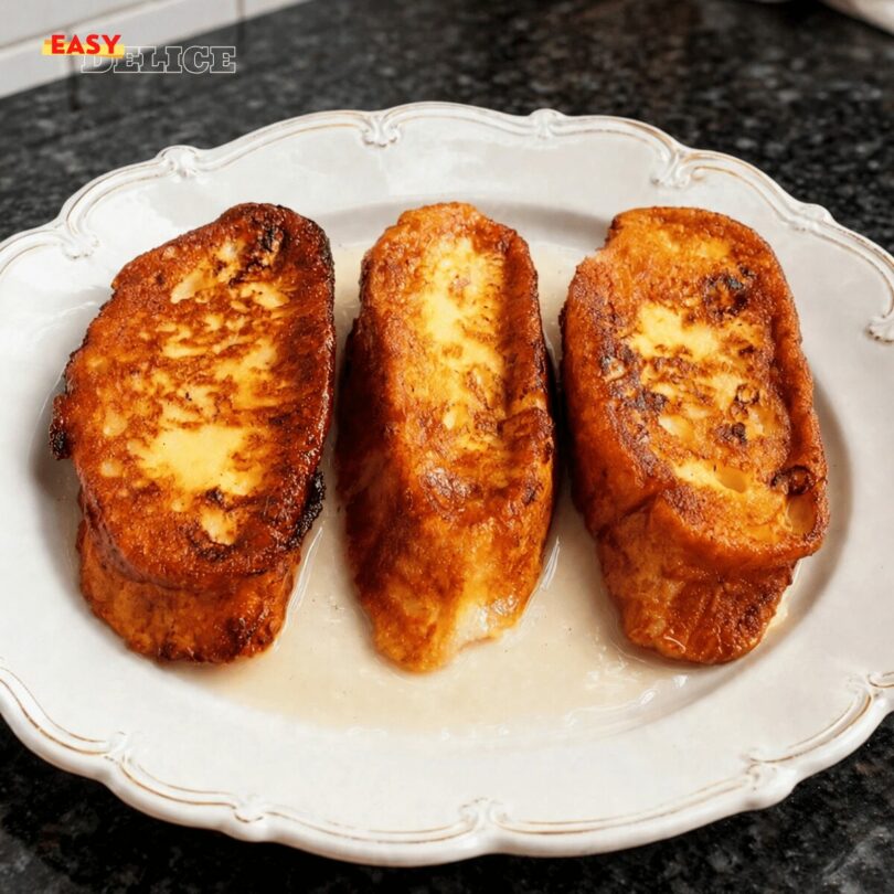 Pain Perdu Brioché à la Vanille — Cœur Fondant & Croûte Caramélisée !