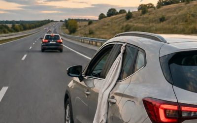 Le drap blanc à la fenêtre d’une voiture sur la route : sa signification et son importance
