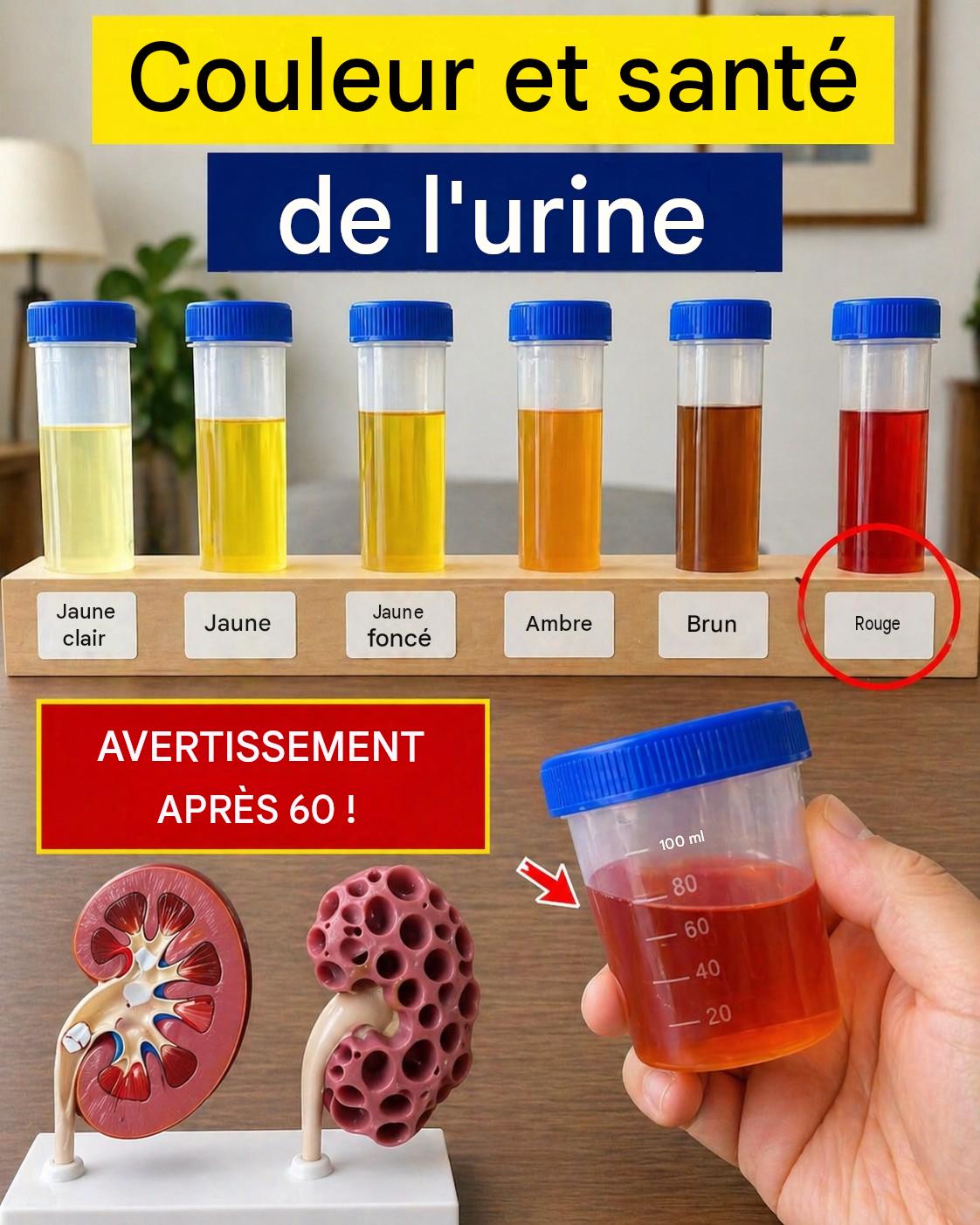 Ce que la couleur de votre urine dit sur votre santé